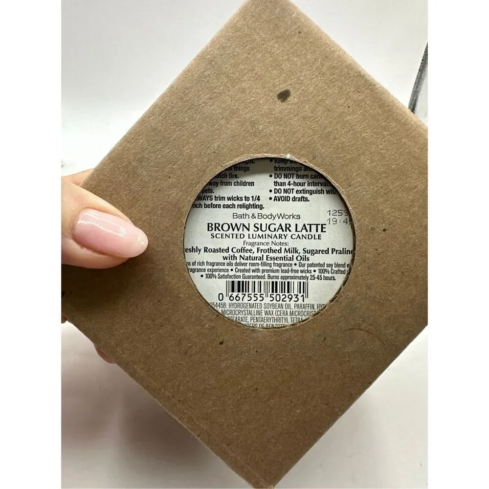 Bath & Body Works Brown Sugar Latte 3 wick candle NEW